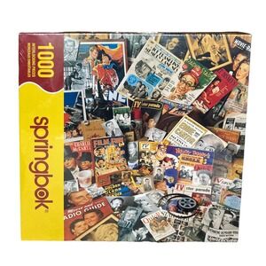 Yesteryear Collage Jigsaw Puzzle 1000 piece‎ Radio Hollywood TV Springbok Antaño